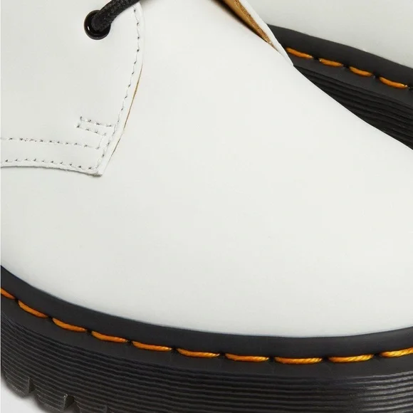 Dr. Martens 1461 Bex Smooth Leather Unisex White Oxford Shoes Sz W-8 M-7 NEW